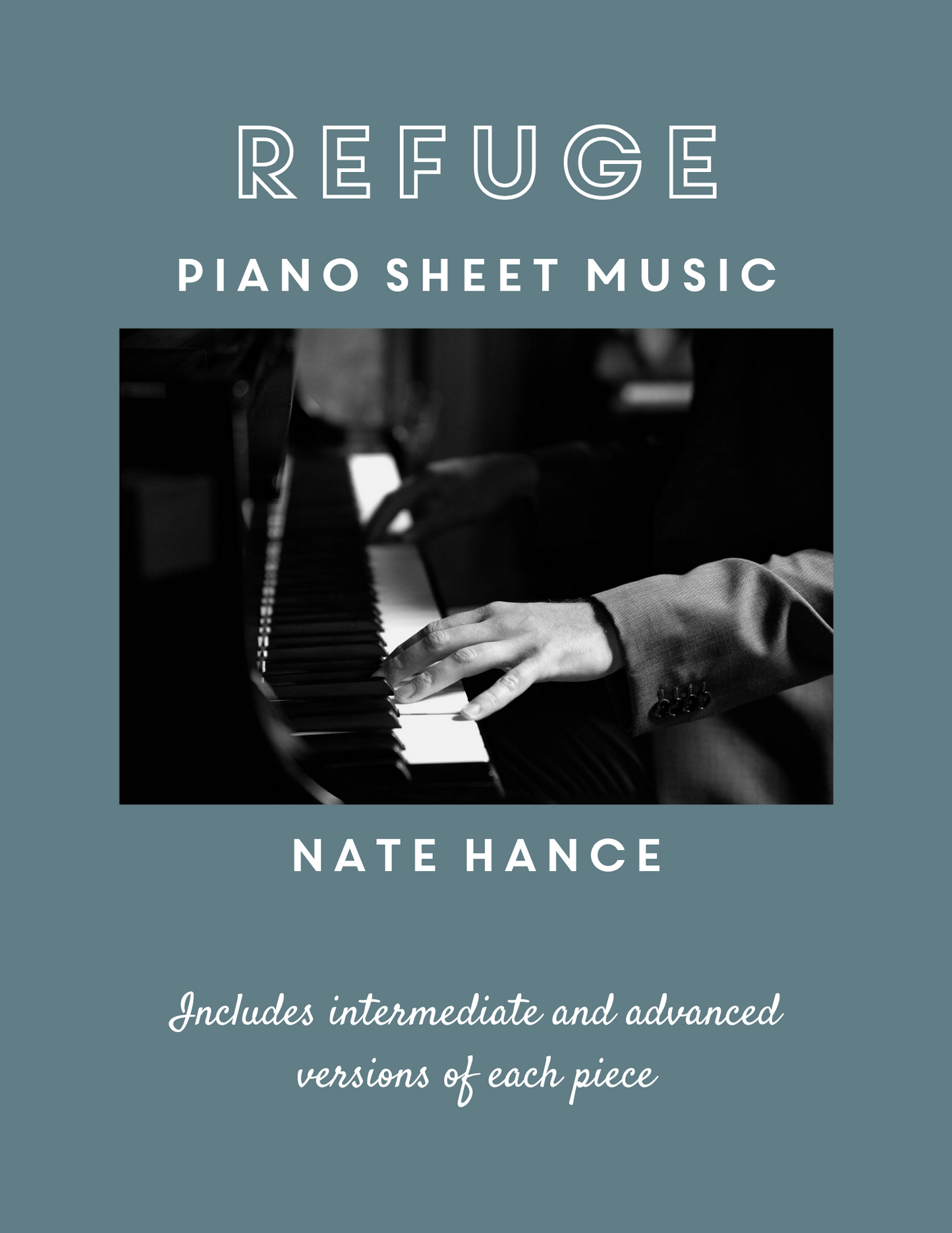 "Refuge" Album Digital Sheet Music Book (includes int. and adv. version)