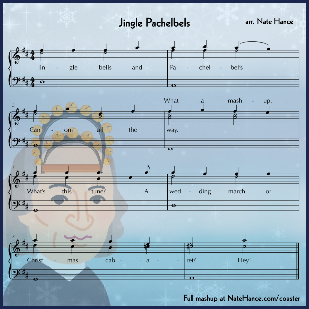 Punny Playable Coasters – 8 Classical & Christmas Mashups