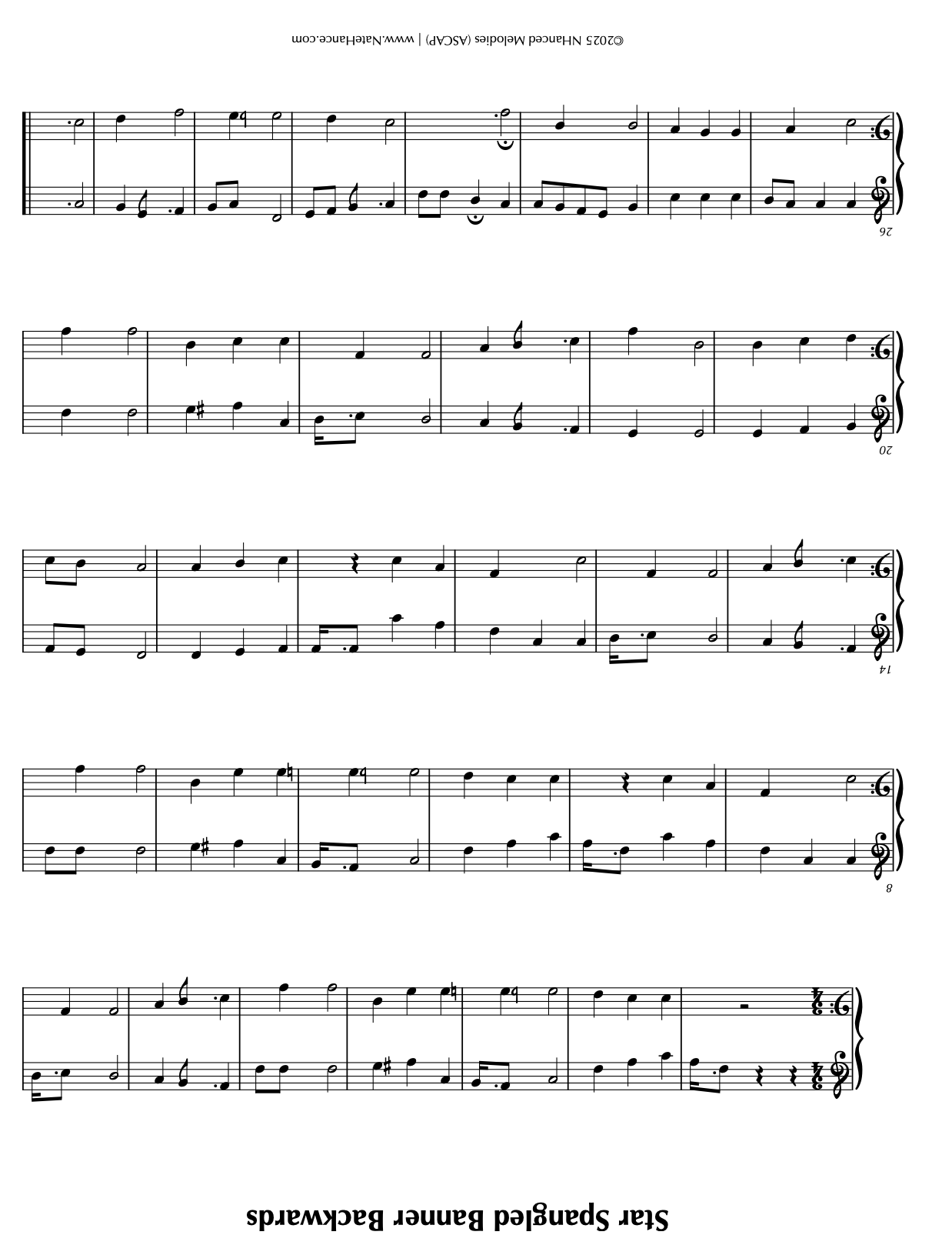 Star-Spangled Banner - Backwards and Forwards