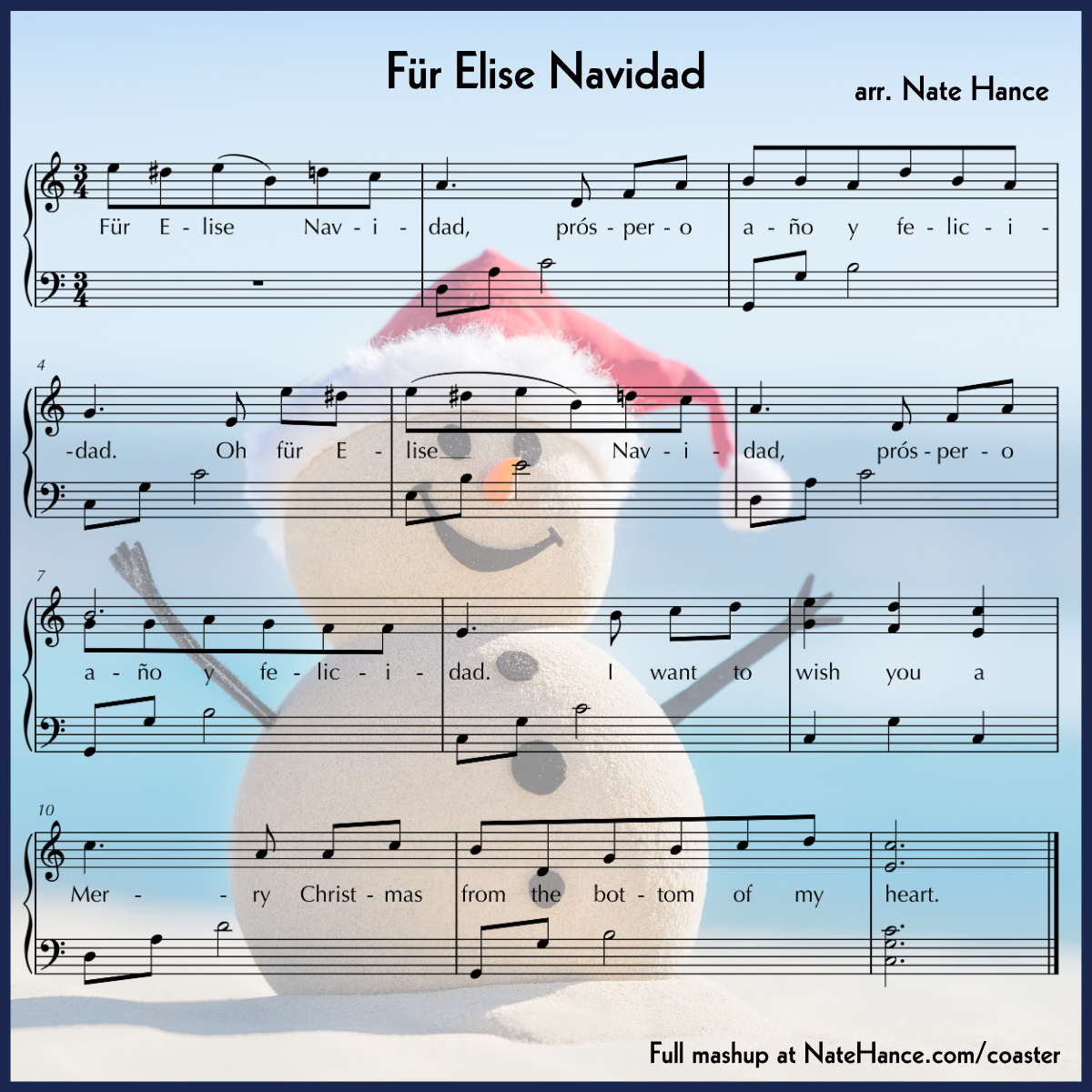 Mashup Coasters - Set of 4 Double Sided Fiberboard Coasters