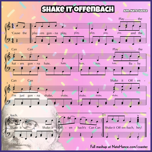 Punny Playable Coasters – 8 Classical & Christmas Mashups