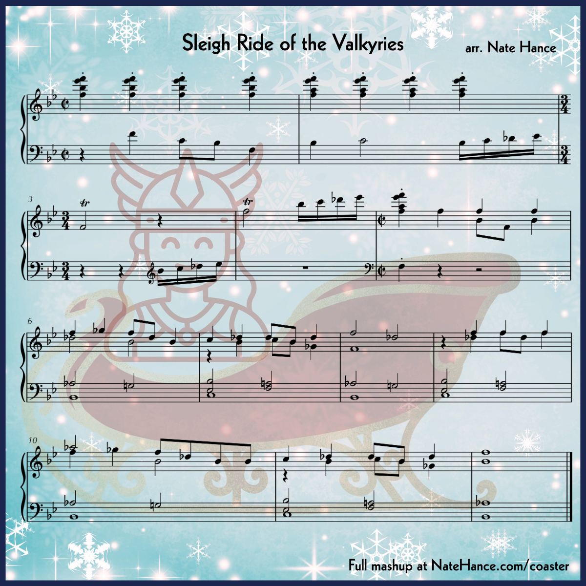 Mashup Coasters - Set of 4 Double Sided Fiberboard Coasters