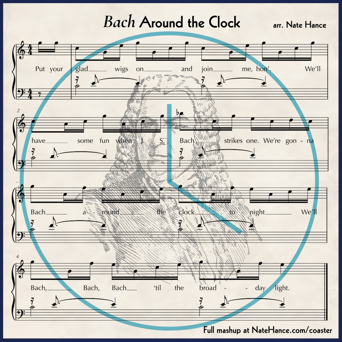 Mashup Coasters - Set of 4 Double Sided Fiberboard Coasters