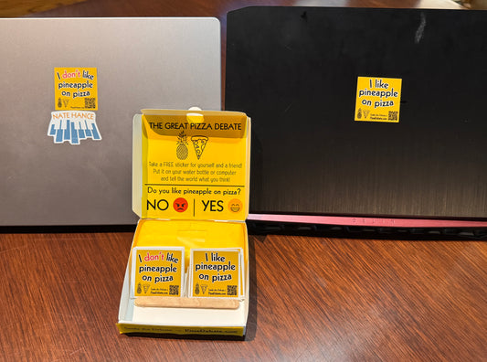 Pineapple Pizza Debate Stickers