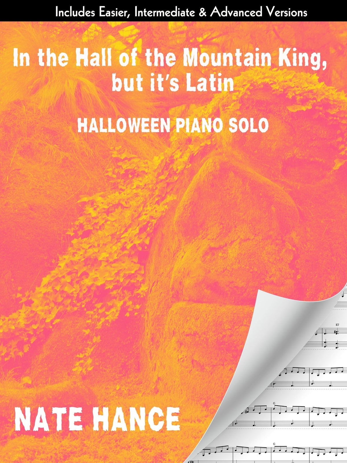 In the Hall of the Mountain King, but it's Latin - PDF download with 3 difficulty levels - Piano Solo