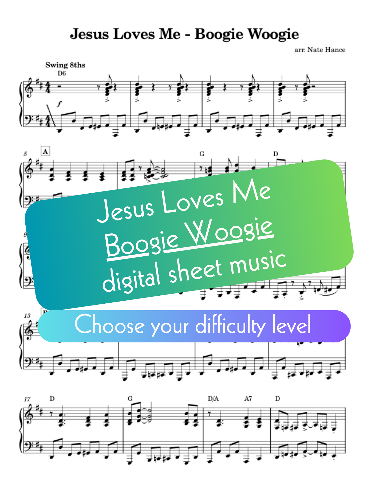 Jesus Loves Me - Boogie Woogie Arrangement