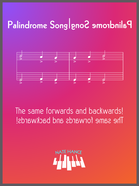 Palindrome Song - A Mind-Blowing Musical Palindrome for Piano