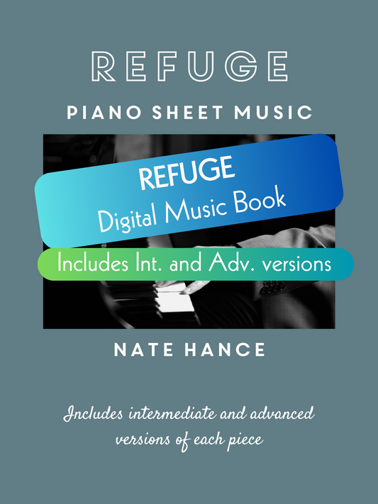 "Refuge" Album Digital Sheet Music Book (includes int. and adv. version)