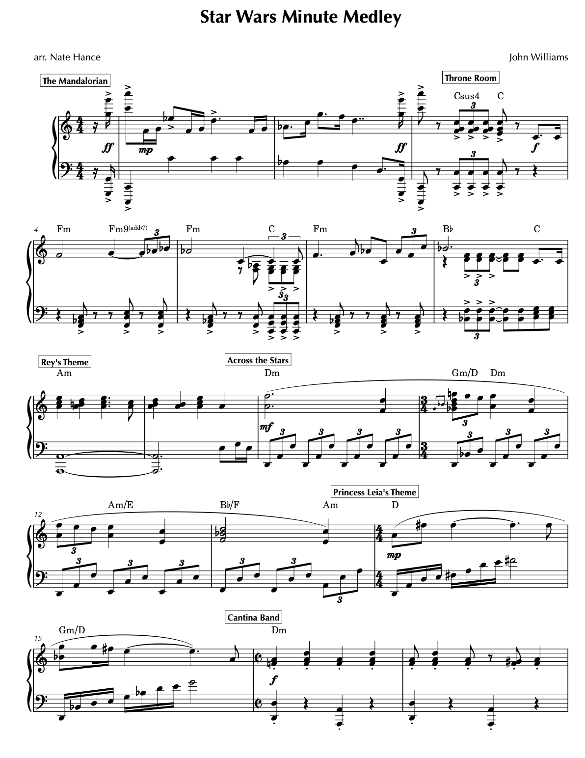 Star Wars Minute Medley