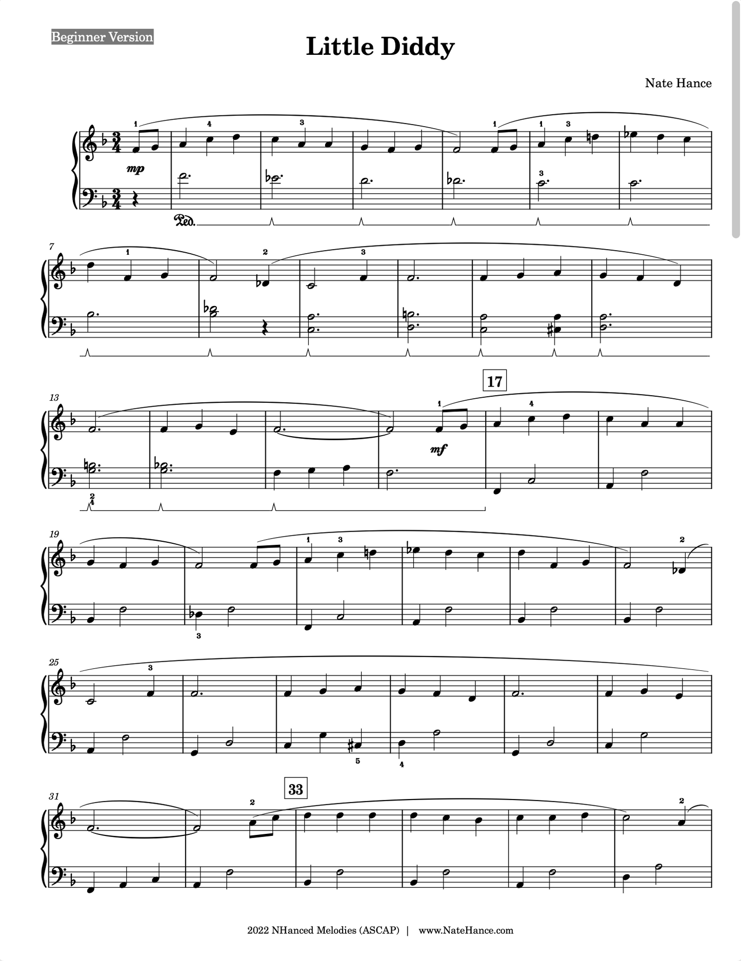 Piano Sheet Music Bundle #1