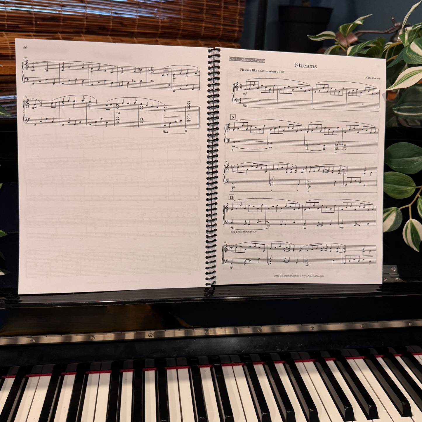 Refuge – Spiral-Bound Piano Sheet Music Book (Intermediate & Advanced Versions)